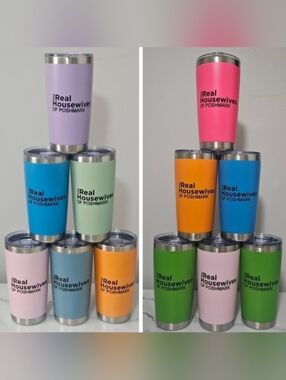 "The Real Housewives Of Poshmark" 20oz Tumbler w/ Lids & Straws- Pick 1
